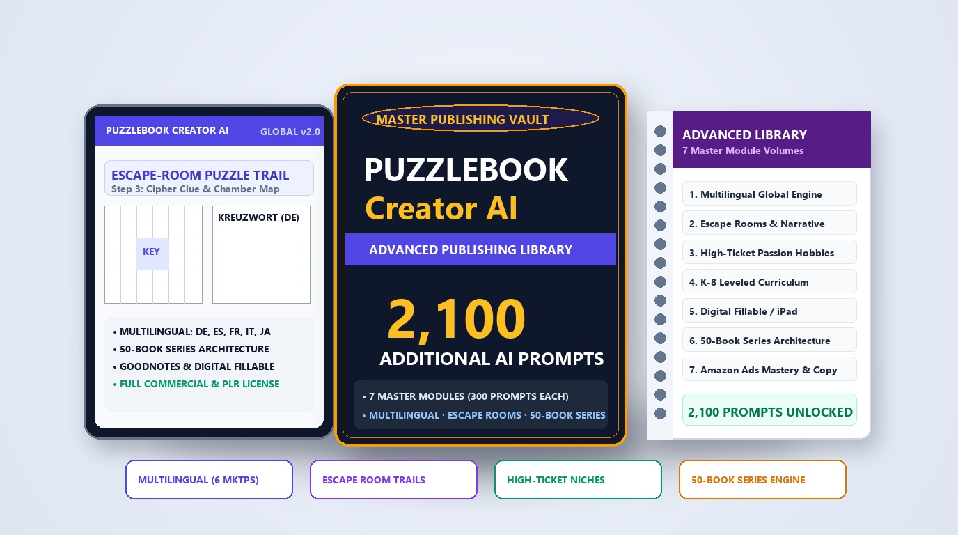 2,100 Prompts Advanced Publishing Library Mockup